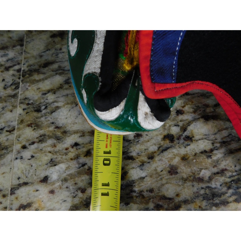 Vintage Mongolian Tibetan Tribal Handmade Wool Felt Leather Snow Boots Unisex - Picture 12 of 12